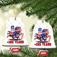 Funny 67 Meme Dinosaur American Pride Ceramic Ornament USA 250th Anniversary