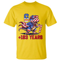 Funny 67 Meme Dinosaur American Pride T Shirt USA 250th Anniversary