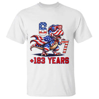 Funny 67 Meme Dinosaur American Pride T Shirt USA 250th Anniversary
