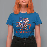 Funny 67 Meme Dinosaur American Pride T Shirt For Women USA 250th Anniversary
