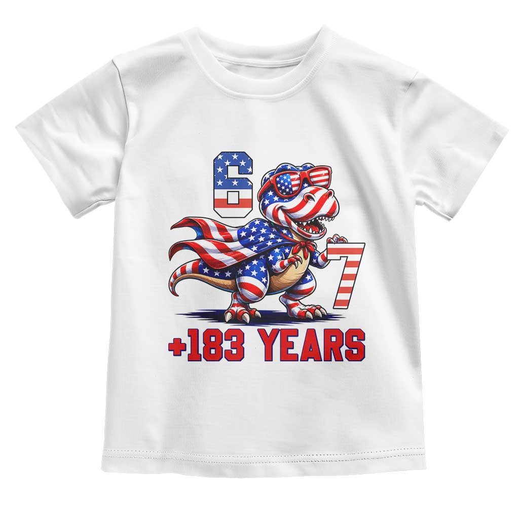 Funny 67 Meme Dinosaur American Pride Toddler T Shirt USA 250th Anniversary