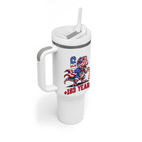 Funny 67 Meme Dinosaur American Pride Tumbler With Handle USA 250th Anniversary