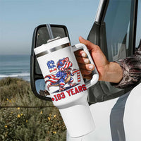 Funny 67 Meme Dinosaur American Pride Tumbler With Handle USA 250th Anniversary