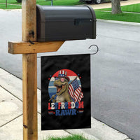 Red White Blue Dinosaur Pride Garden Flag Let Freedom Rawr