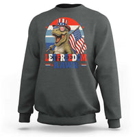 Red White Blue Dinosaur Pride Sweatshirt Let Freedom Rawr