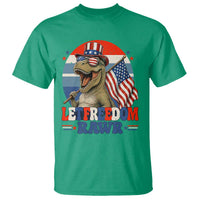 Red White Blue Dinosaur Pride T Shirt Let Freedom Rawr
