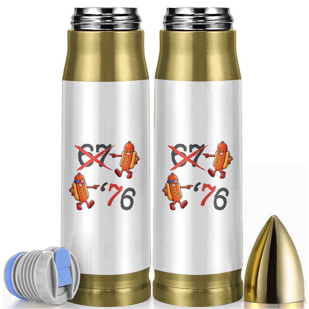 Funny 67 Meme Hot Dog Lover Bullet Tumbler USA 250 BBQ Celebration