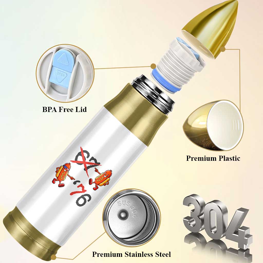 Funny 67 Meme Hot Dog Lover Bullet Tumbler USA 250 BBQ Celebration
