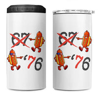 Funny 67 Meme Hot Dog Lover 4 in 1 Can Cooler Tumbler USA 250 BBQ Celebration