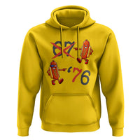 Funny 67 Meme Hot Dog Lover Hoodie USA 250 BBQ Celebration