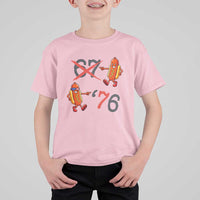 Funny 67 Meme Hot Dog Lover T Shirt For Kid USA 250 BBQ Celebration
