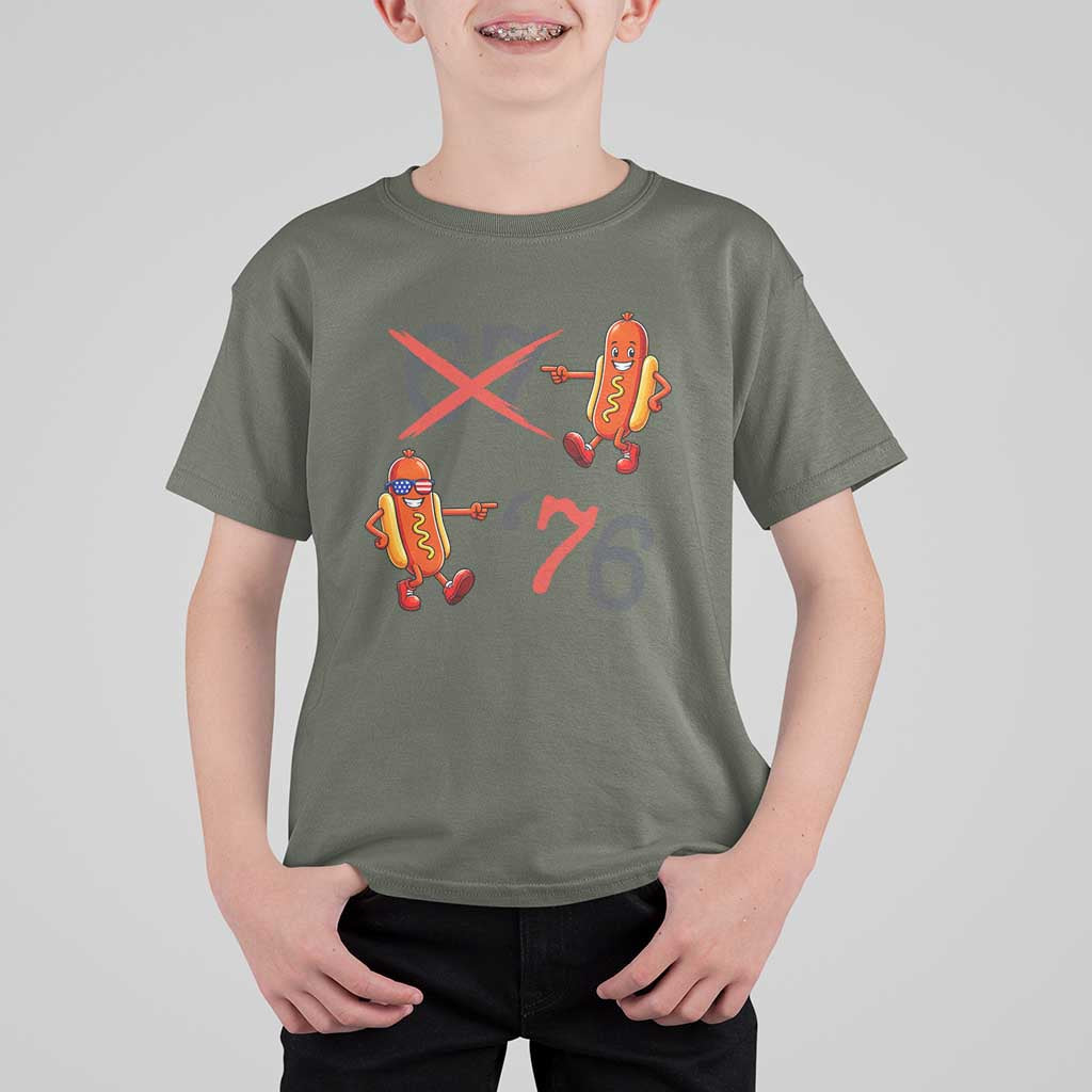 Funny 67 Meme Hot Dog Lover T Shirt For Kid USA 250 BBQ Celebration