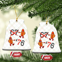 Funny 67 Meme Hot Dog Lover Ceramic Ornament USA 250 BBQ Celebration