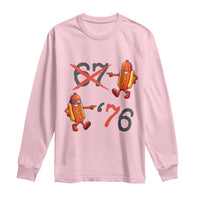 Funny 67 Meme Hot Dog Lover Long Sleeve Shirt USA 250 BBQ Celebration