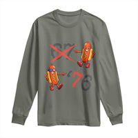 Funny 67 Meme Hot Dog Lover Long Sleeve Shirt USA 250 BBQ Celebration