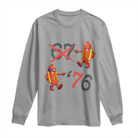 Funny 67 Meme Hot Dog Lover Long Sleeve Shirt USA 250 BBQ Celebration