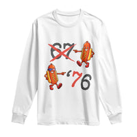 Funny 67 Meme Hot Dog Lover Long Sleeve Shirt USA 250 BBQ Celebration