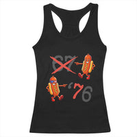 Funny 67 Meme Hot Dog Lover Racerback Tank Top USA 250 BBQ Celebration