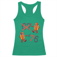 Funny 67 Meme Hot Dog Lover Racerback Tank Top USA 250 BBQ Celebration