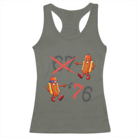Funny 67 Meme Hot Dog Lover Racerback Tank Top USA 250 BBQ Celebration