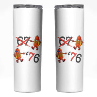 Funny 67 Meme Hot Dog Lover Skinny Tumbler USA 250 BBQ Celebration