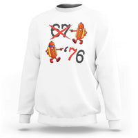 Funny 67 Meme Hot Dog Lover Sweatshirt USA 250 BBQ Celebration