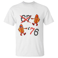 Funny 67 Meme Hot Dog Lover T Shirt USA 250 BBQ Celebration