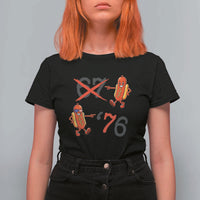 Funny 67 Meme Hot Dog Lover T Shirt For Women USA 250 BBQ Celebration