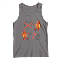 Funny 67 Meme Hot Dog Lover Tank Top USA 250 BBQ Celebration