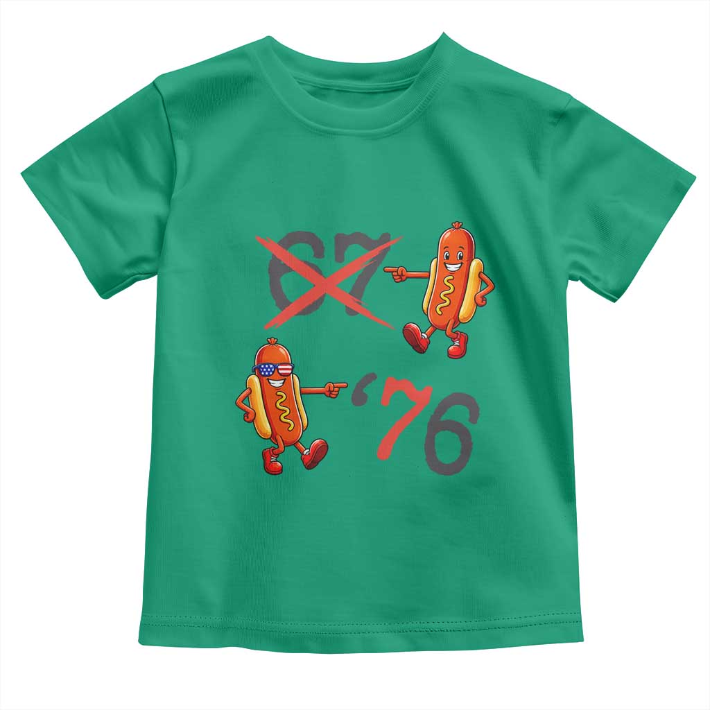 Funny 67 Meme Hot Dog Lover Toddler T Shirt USA 250 BBQ Celebration