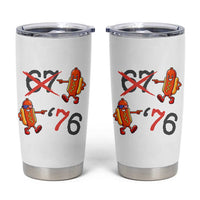 Funny 67 Meme Hot Dog Lover Tumbler Cup USA 250 BBQ Celebration