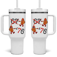 Funny 67 Meme Hot Dog Lover Tumbler With Handle USA 250 BBQ Celebration