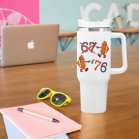 Funny 67 Meme Hot Dog Lover Tumbler With Handle USA 250 BBQ Celebration