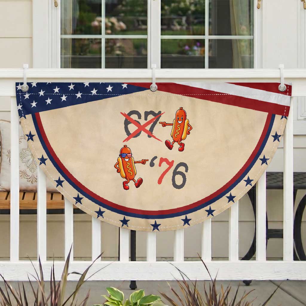 Funny 67 Meme Hot Dog Lover Patriotic Fan Flag USA 250 BBQ Celebration