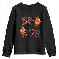 Funny 67 Meme Hot Dog Lover Youth Sweatshirt USA 250 BBQ Celebration