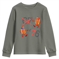 Funny 67 Meme Hot Dog Lover Youth Sweatshirt USA 250 BBQ Celebration