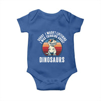 Funny Dino Lovers Baby Onesie Sorry I Was Not Listening I Was Thinking About Dinosaurs - Wonder Print Shop