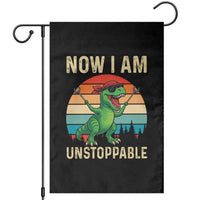 Now I Am Unstoppable Garden Flag Funny Mama Saurus Dinosaur - Wonder Print Shop
