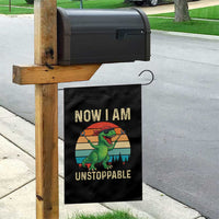 Now I Am Unstoppable Garden Flag Funny Mama Saurus Dinosaur - Wonder Print Shop