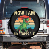 Now I Am Unstoppable Spare Tire Cover Funny Mama Saurus Dinosaur - Wonder Print Shop