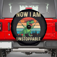 Now I Am Unstoppable Spare Tire Cover Funny Mama Saurus Dinosaur - Wonder Print Shop