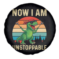 Now I Am Unstoppable Spare Tire Cover Funny Mama Saurus Dinosaur - Wonder Print Shop