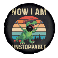 Now I Am Unstoppable Spare Tire Cover Funny Mama Saurus Dinosaur - Wonder Print Shop