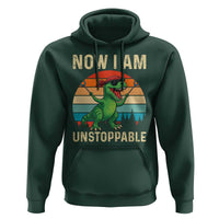 Now I Am Unstoppable Hoodie Funny Mama Saurus Dinosaur - Wonder Print Shop