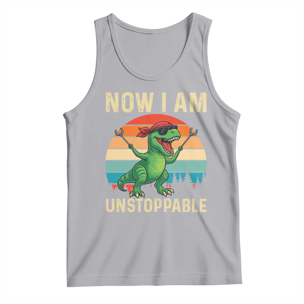 Now I Am Unstoppable Tank Top Funny Mama Saurus Dinosaur - Wonder Print Shop