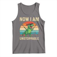 Now I Am Unstoppable Tank Top Funny Mama Saurus Dinosaur - Wonder Print Shop