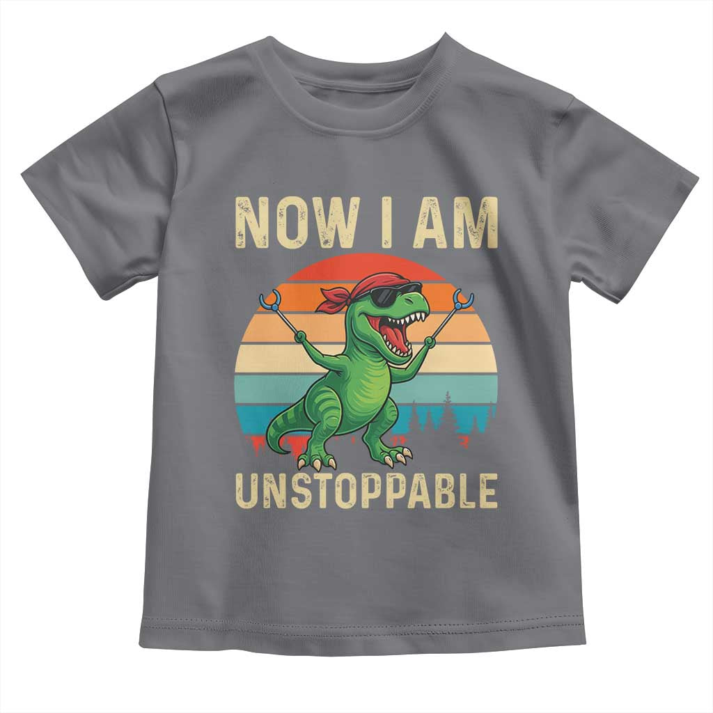 Now I Am Unstoppable Toddler T Shirt Funny Mama Saurus Dinosaur - Wonder Print Shop