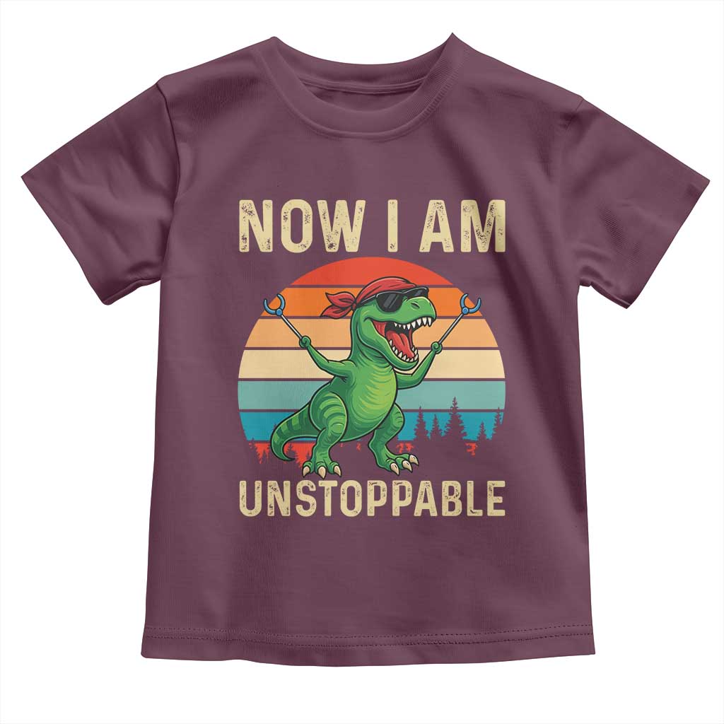 Now I Am Unstoppable Toddler T Shirt Funny Mama Saurus Dinosaur - Wonder Print Shop