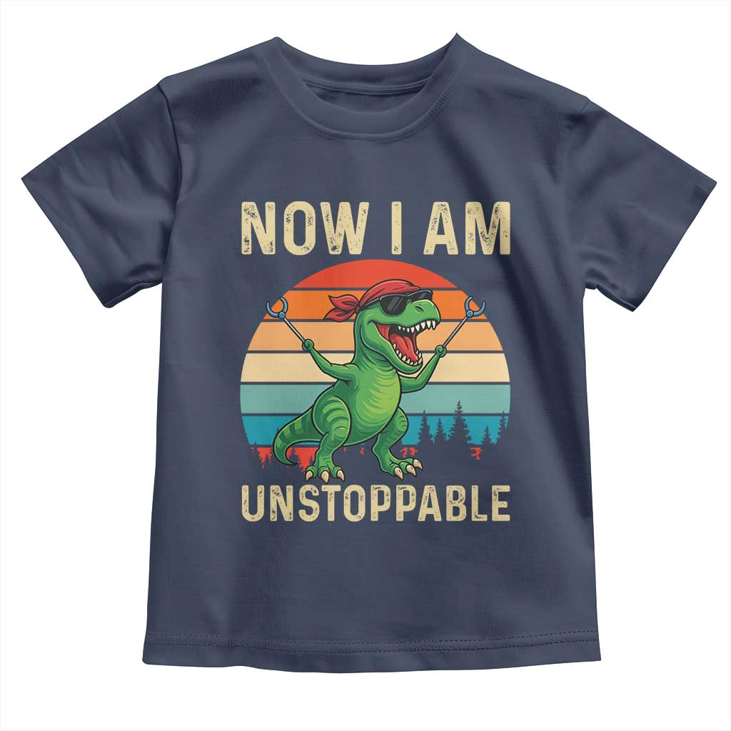 Now I Am Unstoppable Toddler T Shirt Funny Mama Saurus Dinosaur - Wonder Print Shop