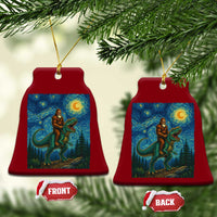 Bigfoot Dinosaur Ceramic Ornament Funny Prehistoric Starry Night Van Gogh - Wonder Print Shop